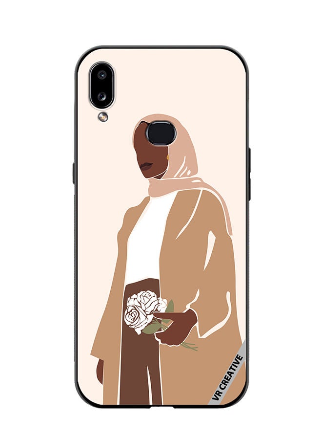 VR CREATIVE Protective Case Cover For Samsung Galaxy A10s Woman In Hijab Design Multicolour - Image 1
