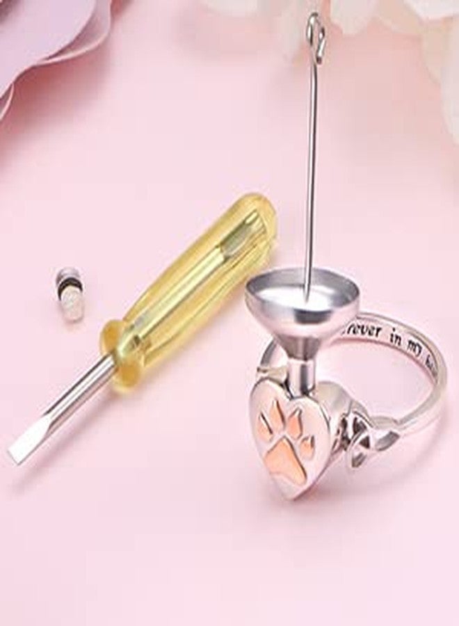 ALPHM S925 Sterling Silver Urn Ring for Ashes Pets Heart Love Keepsake Memorial Cremation Jewelry for Women, Metal, Cubic Zirconia - Image 4