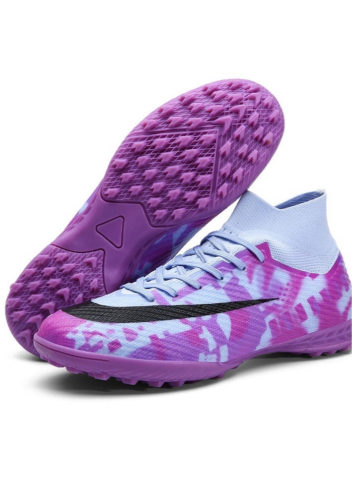 SKT Shiketro High-Top Football Shoes With Broken Nails And Long Nails, Breathable Outdoor Sports Training Shoes For Men And Women, Grass Track And Field Running Shoes, Four-Season Sports Shoes  - Image 4