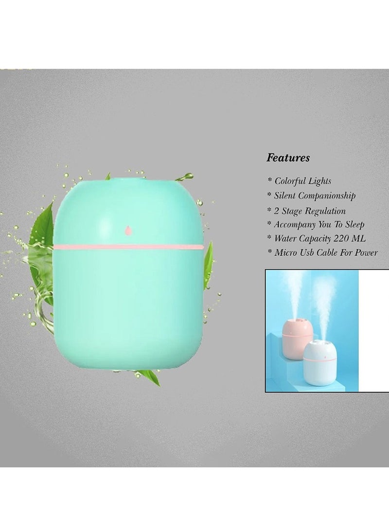 كراون مرطب 200 مل مع اضاءة ملونة متدرجة، كراون KW-52504 فواحة - اخضر - Image 2