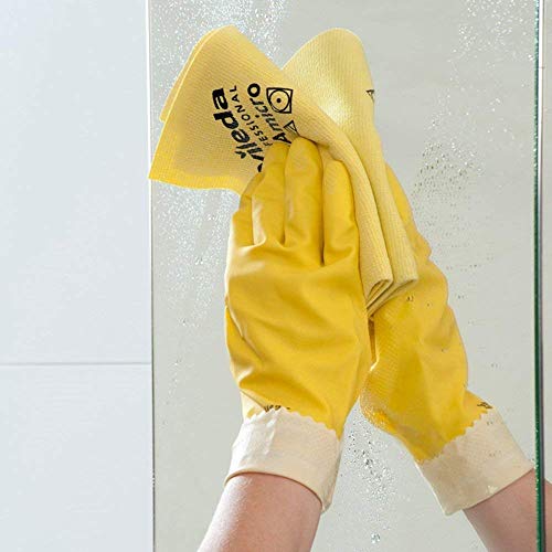 Vileda Professional | PVA Microfiber Cloth | All Purpose Cleaning Shammy | Shiny Streakfree Results | Synthetic Chamois Towel | Ideal for Hard Surfaces | Smooth Absorbent Materials | 5 Pack | Yellow - Image 3