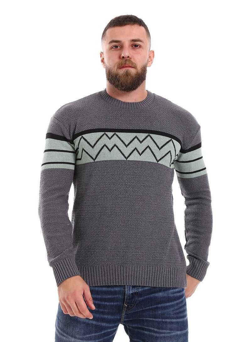 سيزار بلوفر رجالي صوف بتصميمات متعددة - Image 1