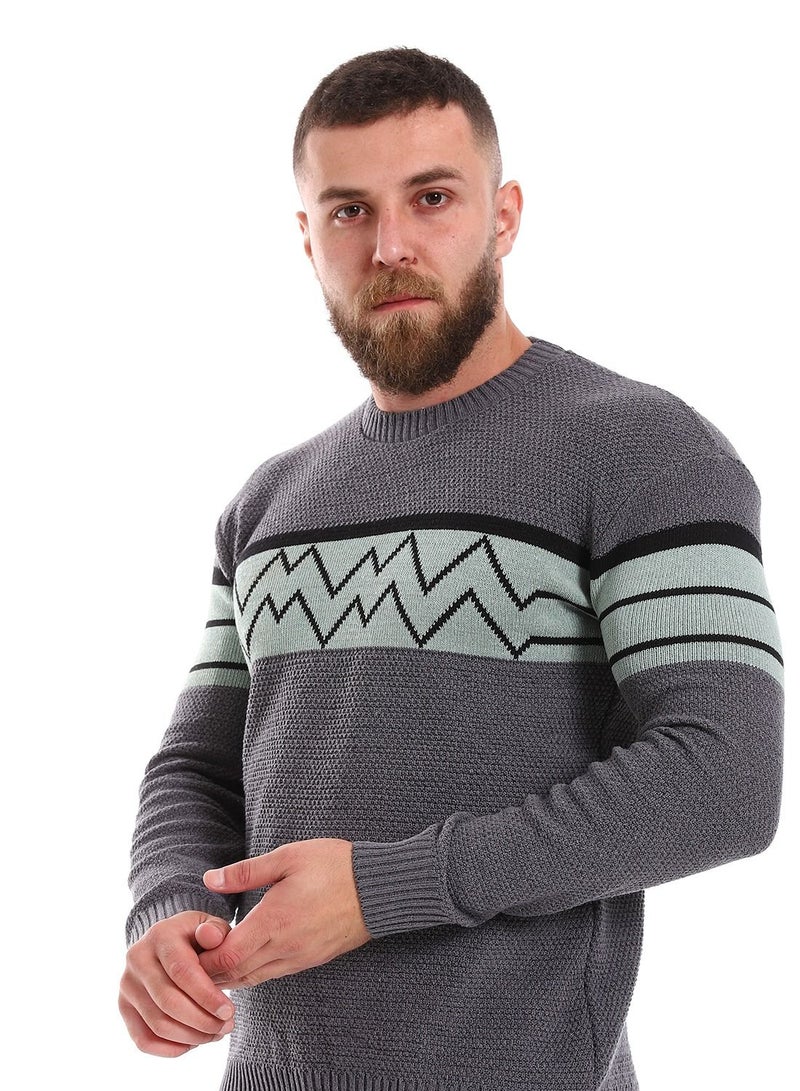 سيزار بلوفر رجالي صوف بتصميمات متعددة - Image 3