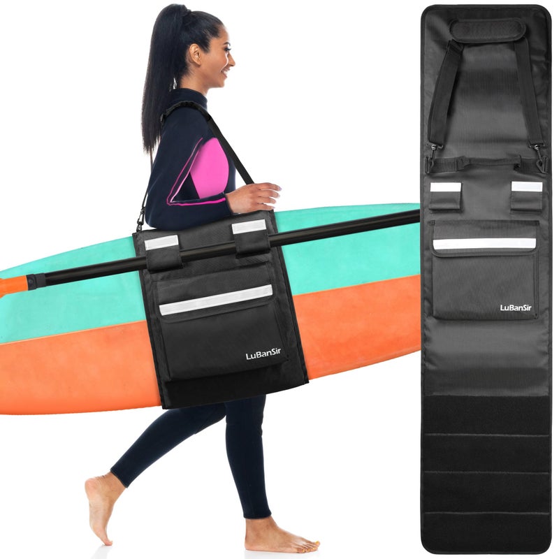LuBanSir Surfboard Bag Surfboard Travel Bag for Outdoor Fit Carrying 50 56 60 66 70 76 80 86 90 96 100 Shortboard Longboard and Hybrid 142in x 505ft