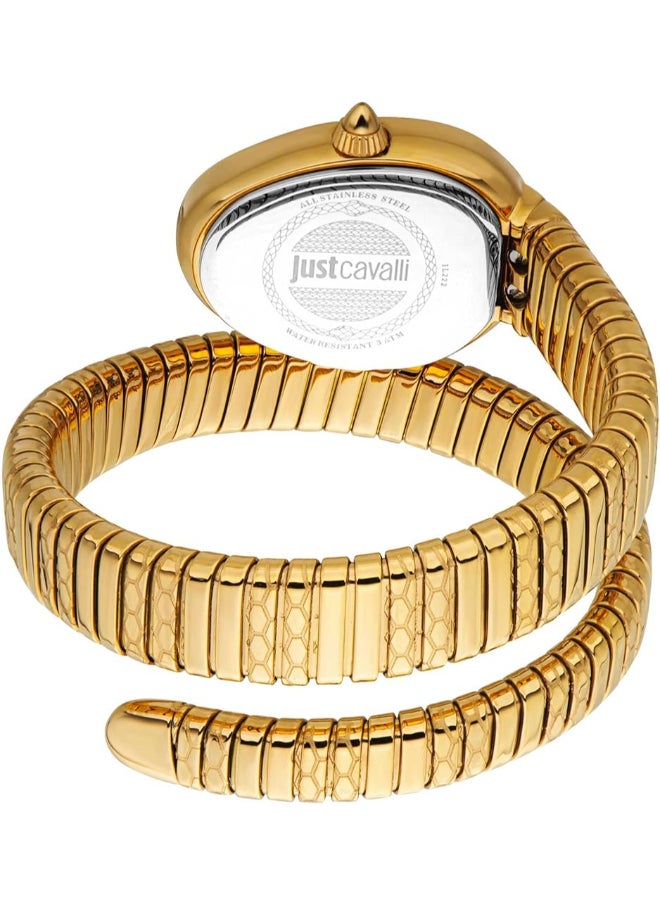 Just Cavalli Just Cavalli Women's Aversa Gold Tone Green Dial Quartz Watch - JC1L222M0035  - Image 3