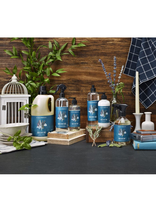 Caldrea Multi-surface CounterTop Spray Cleaner, Made With Vegetable Protein Extract, Basil Blue Sage, 16 Fl Oz