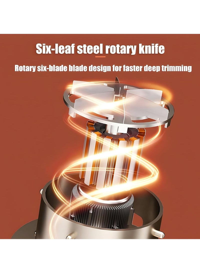 Bukela Electric Lint Remover, Premium Rechargeable Fabric Shaver, Powerful 6-Blade Portable Lint Shaver for Clothes, Blankets, Sofas to Remove Pilling, Green - Image 4