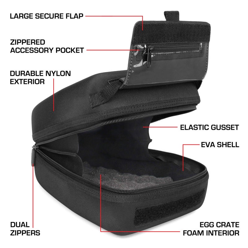 Usa Gear Hard Shell Zoom Lens & Dslr Camera Case With Molded Eva Protection  Quick Access Opening And Padded Interior - Compatible With Nikon  Canon  Olympus Cameras With Popular 300Mm Lenses - Image 4