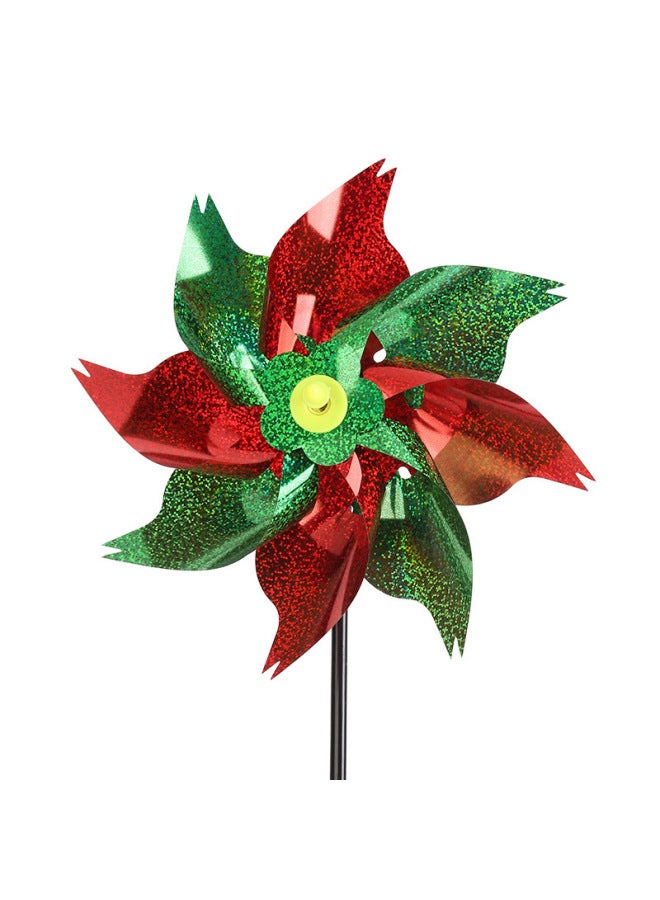 Windmill Night Market Stall Plastic Sequins Large Windmill Square Children Cartoon Small Windmill Push Toys-Color:Single Layer Sunflower Sequins Diameter 31cm