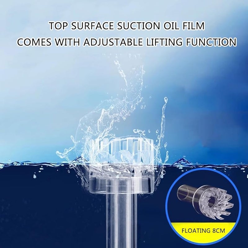 Aquarium Surface Skimmer Oil Protein Floating Filter Remover ABS Stain Removal Inlet Filter Color J - Image 5