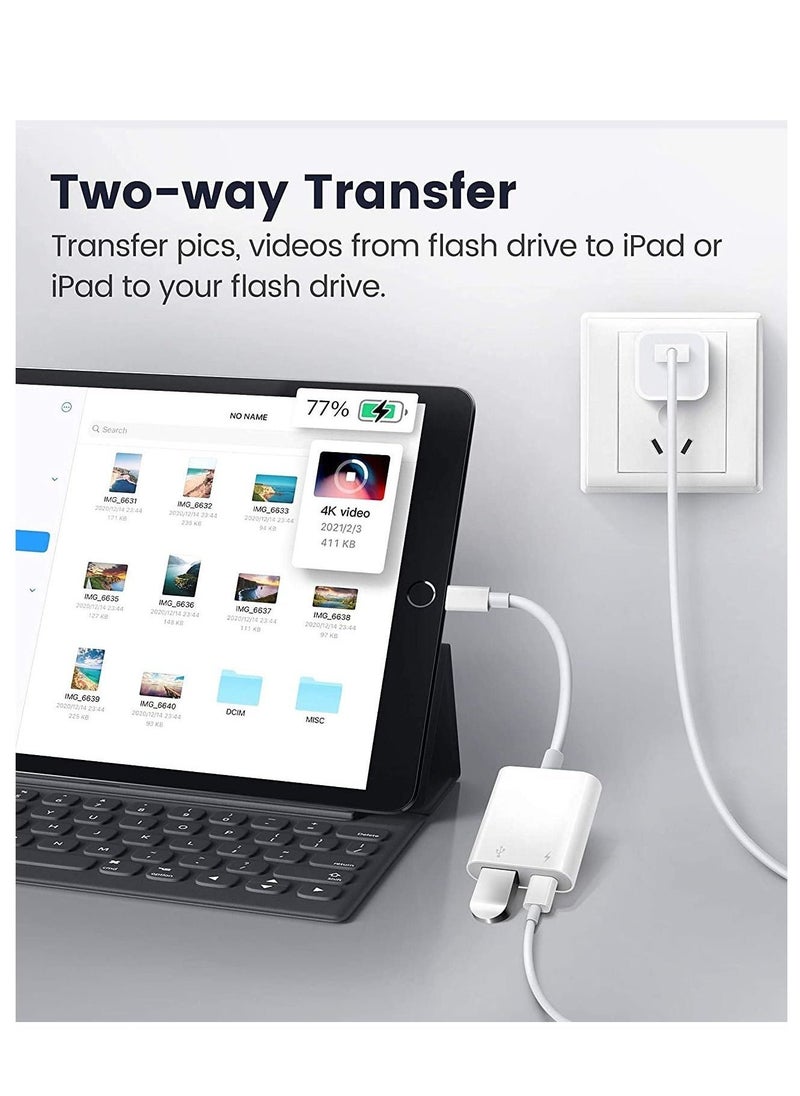 Phone Planet USB And Camera To Lightning Adapter White - Image 2