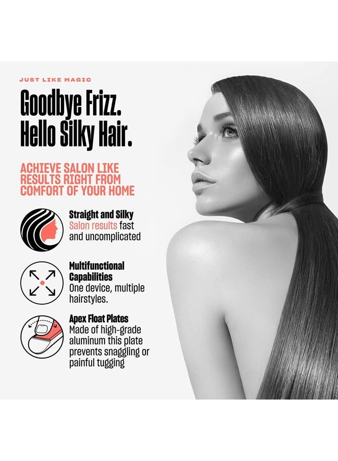 BeKind Apex 2-in-1 Hair Straightener Flat Iron | 1“ 450°F Straightener and Curler for All Hairstyles | UltraSmooth Tech | 15s Fast Heating & Temp Memory | Gift Set for Girls Women (Apex Peach) - Image 3