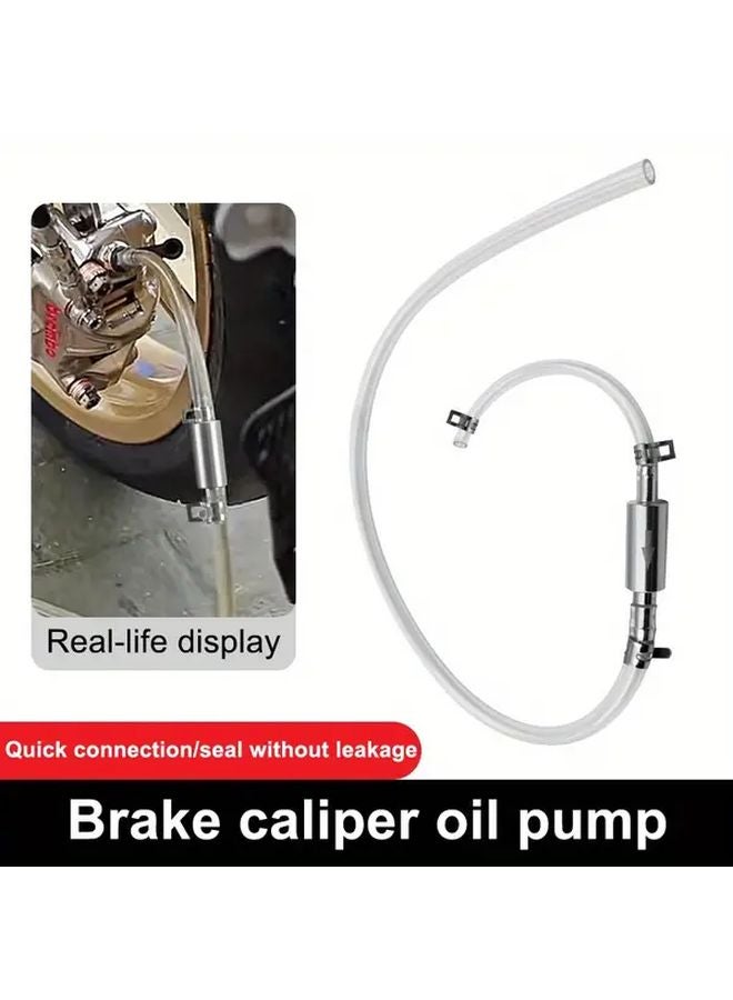 Hydraulic Brake Bleeder Tool With Quick Connect Leakproof System For Cars And Motorcycles - Image 1