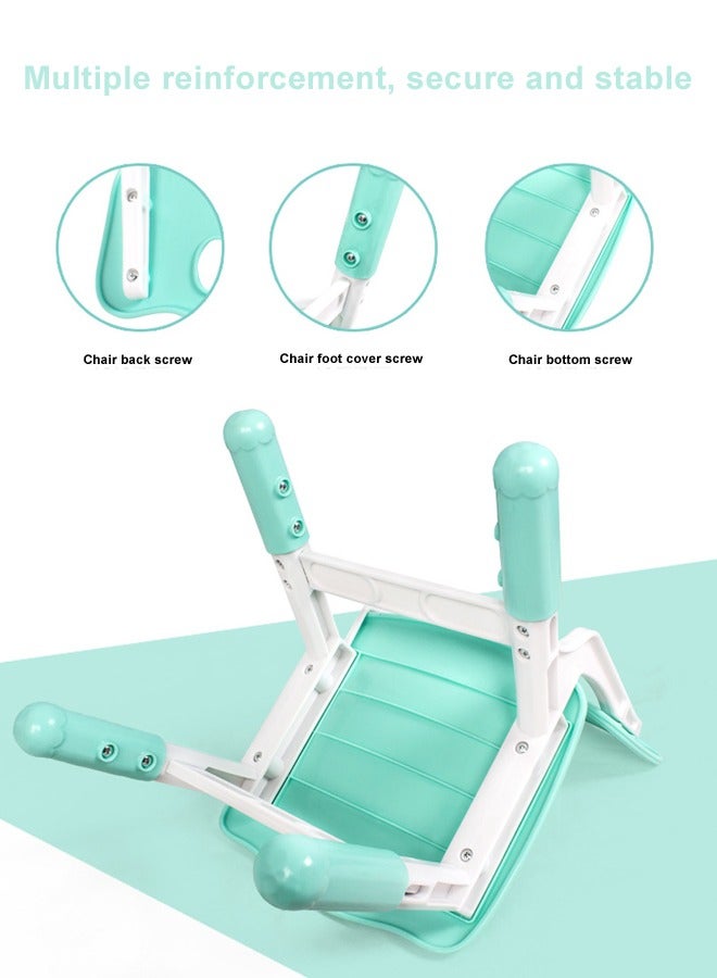 JSAITOYS 2-Piece Environmental Plastic Chair Kids Height Can be Adjusted Kindergarten Chairs - Image 2