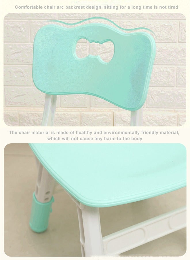 JSAITOYS 2-Piece Environmental Plastic Chair Kids Height Can be Adjusted Kindergarten Chairs - Image 4