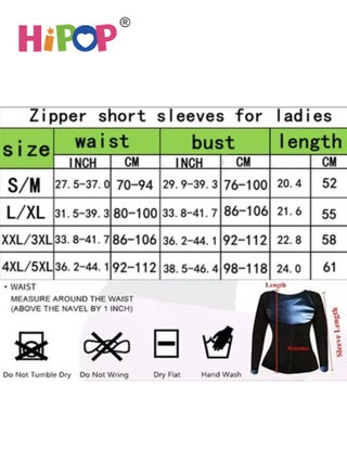 Sauna Suit for Women Lower Belly Fat Sauna Slimming Sweat Body Shaper Jacket Hot Waist Trainer Sweat Belt Band Long Sleeve Zipper Shirt Workout Top M - view 2