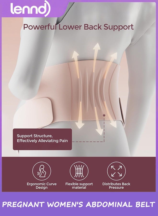 لينند حزام بطن الأمومة، حزام بطن الأمومة الناعم والقابل للتنفس - حزام الأمومة للظهر والحوض والخصر - Image 3