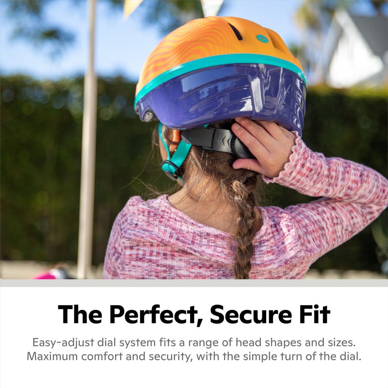 Schwinn Classic Bike Helmet for Kids, Blue Space Design, 44-50 cm Helmet for Kids Ages 1-3, Ultra Lightweight, Adjustable Dial, Full Coverage with Vented Airflow, Infant and Toddler Bike Helmet - Image 4