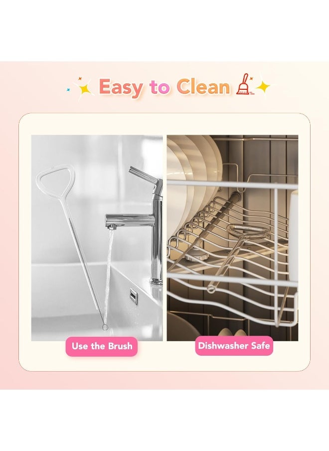 Generic - Fusisi Anti Wrinkle Straw 3Pieces, Reusable Glass Straw For Stanley Cup, Anti Wrinkle Drinking Straw Curved, Lip Straw For Wrinkles, Sideways Straw Wrinkle Free, Prevent Wrinkle Straw - Image 1