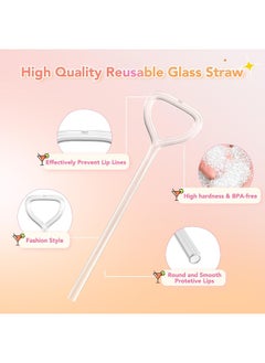 Fusisi Anti Wrinkle Straw 3Pieces, Reusable Glass Straw For Stanley Cup, Anti Wrinkle Drinking Straw Curved, Lip Straw For Wrinkles, Sideways Straw Wrinkle Free, Prevent Wrinkle Straw