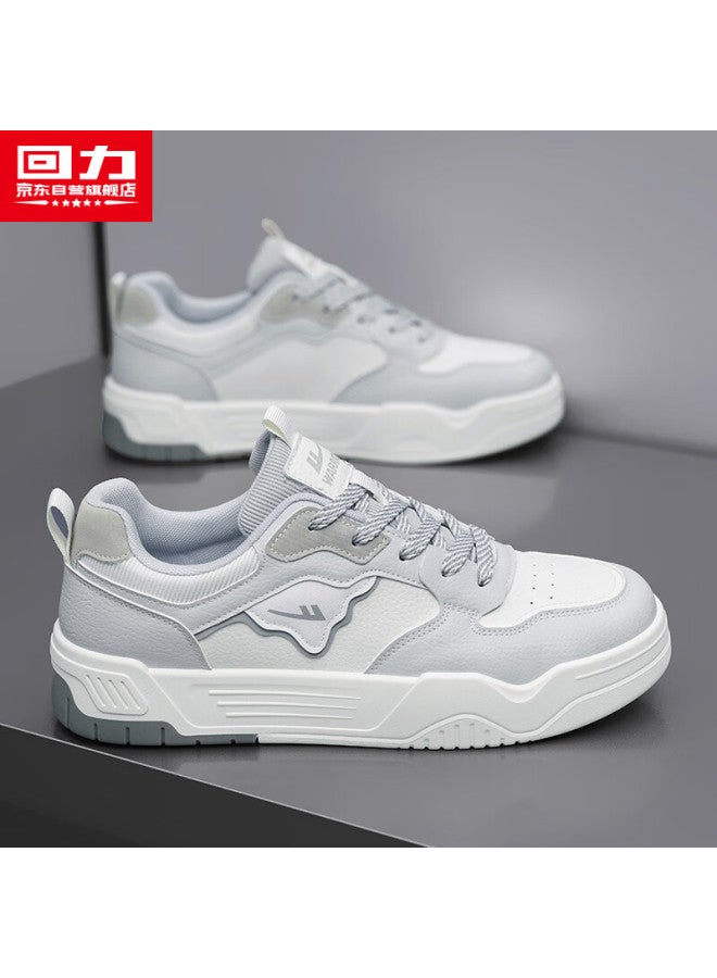 Warrior Official Men's Canvas Shoes Autumn New Thin Breathable All-match Men's Shoes Grey White Size 41