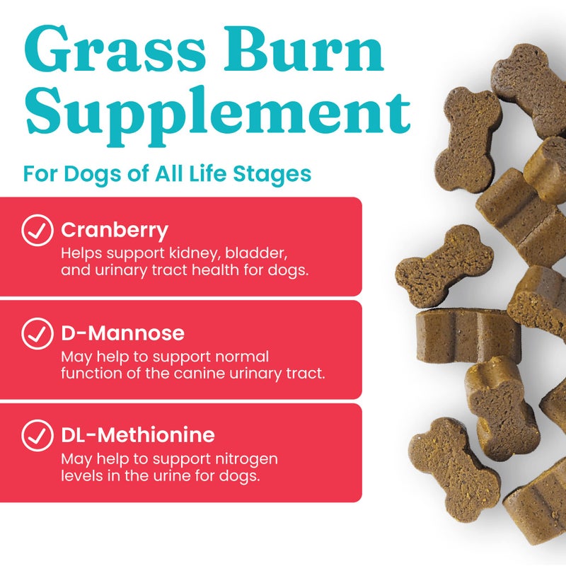 Solid Gold Dog Urine Neutralizer for Lawn Chews - Grass Guardian with Urinary Tract, Kidney, Bladder, and pH Support to Reduce Grass Pee Spots & Burn - 120 Count - Image 2