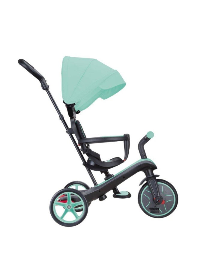 Globber Explorer 4-in-1 Foldable Trike (Mint Green) - Image 2