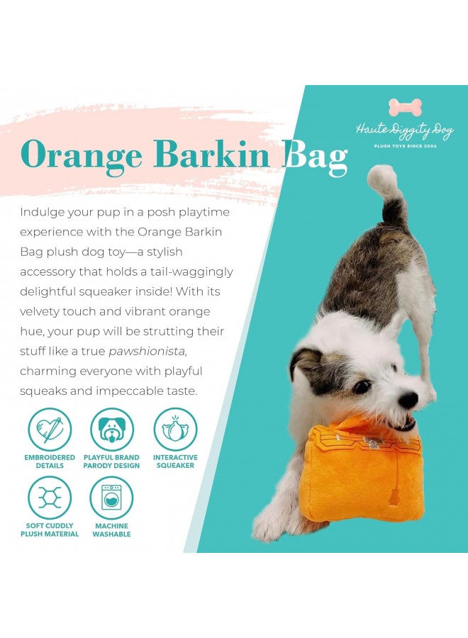 Haute Diggity Dog Haute Diggity Dog Barkin Bag, Plush Designer Dog Toys with Interactive Squeaker, Stimulating Pet Enrichment, Machine-Washable & Safe Materials for All Breeds, One Size - Image 2
