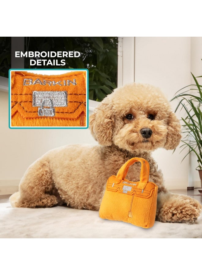 Haute Diggity Dog Haute Diggity Dog Barkin Bag, Plush Designer Dog Toys with Interactive Squeaker, Stimulating Pet Enrichment, Machine-Washable & Safe Materials for All Breeds, One Size - Image 1