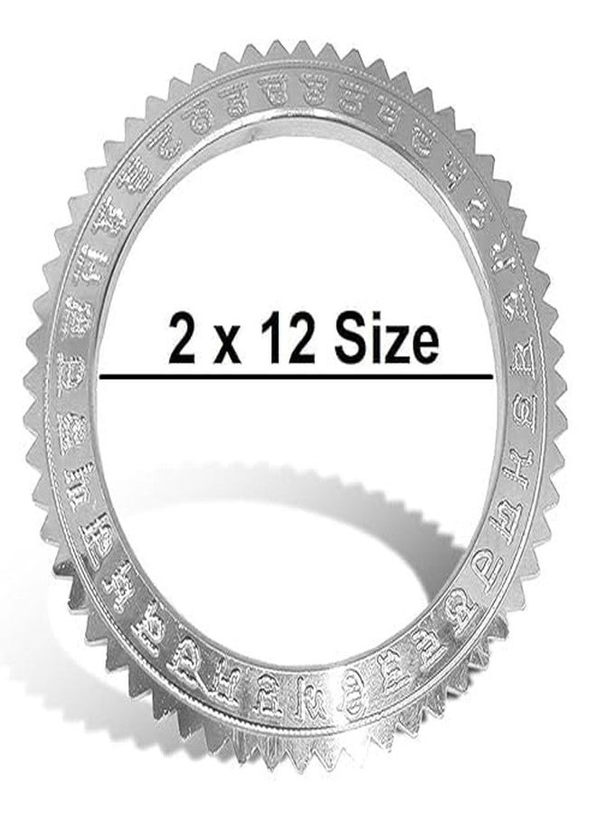 Bhumi Creation Stainless Steel Metal Waheguru Ji Punjabi KhandaZig Zag Design Wrist Kada For Unisex Adult (SIZE 2/12) - Image 3