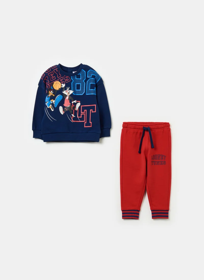 او في اس Jogging set with Daffy Duck and Sylvester the Cat print