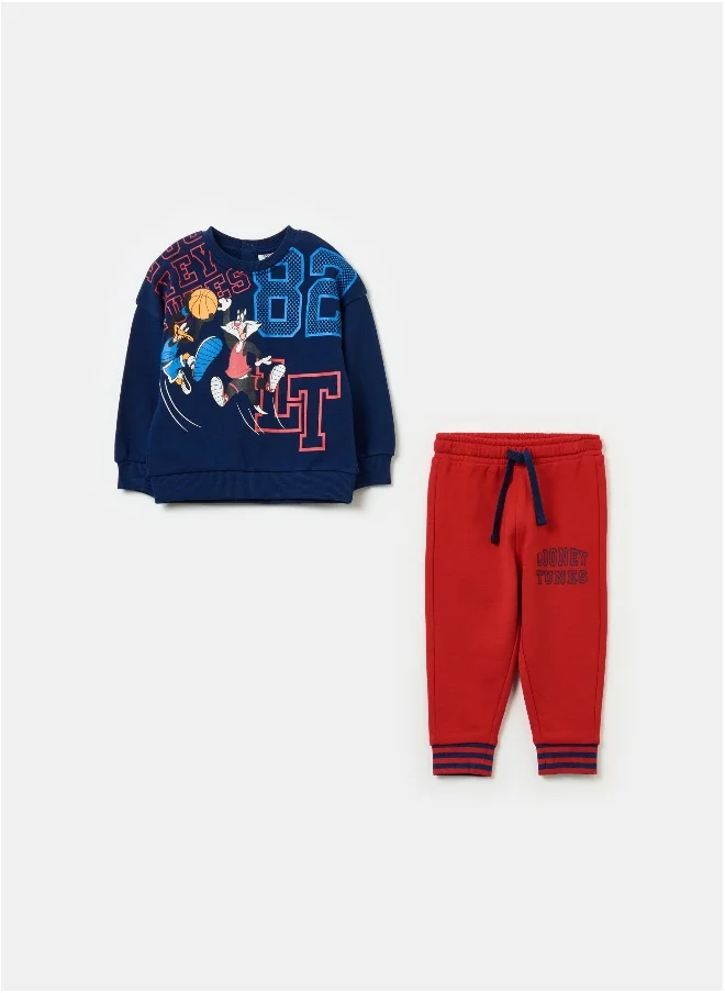 Ovs Jogging set with Daffy Duck and Sylvester the Cat print