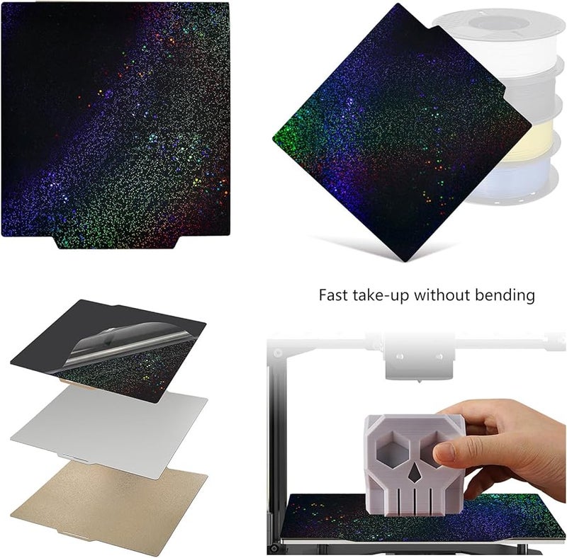 فيلم فولاذي مزدوج الجوانب طلاء PEY PEI قابل للطباعة مقاس 235 مم - Image 3