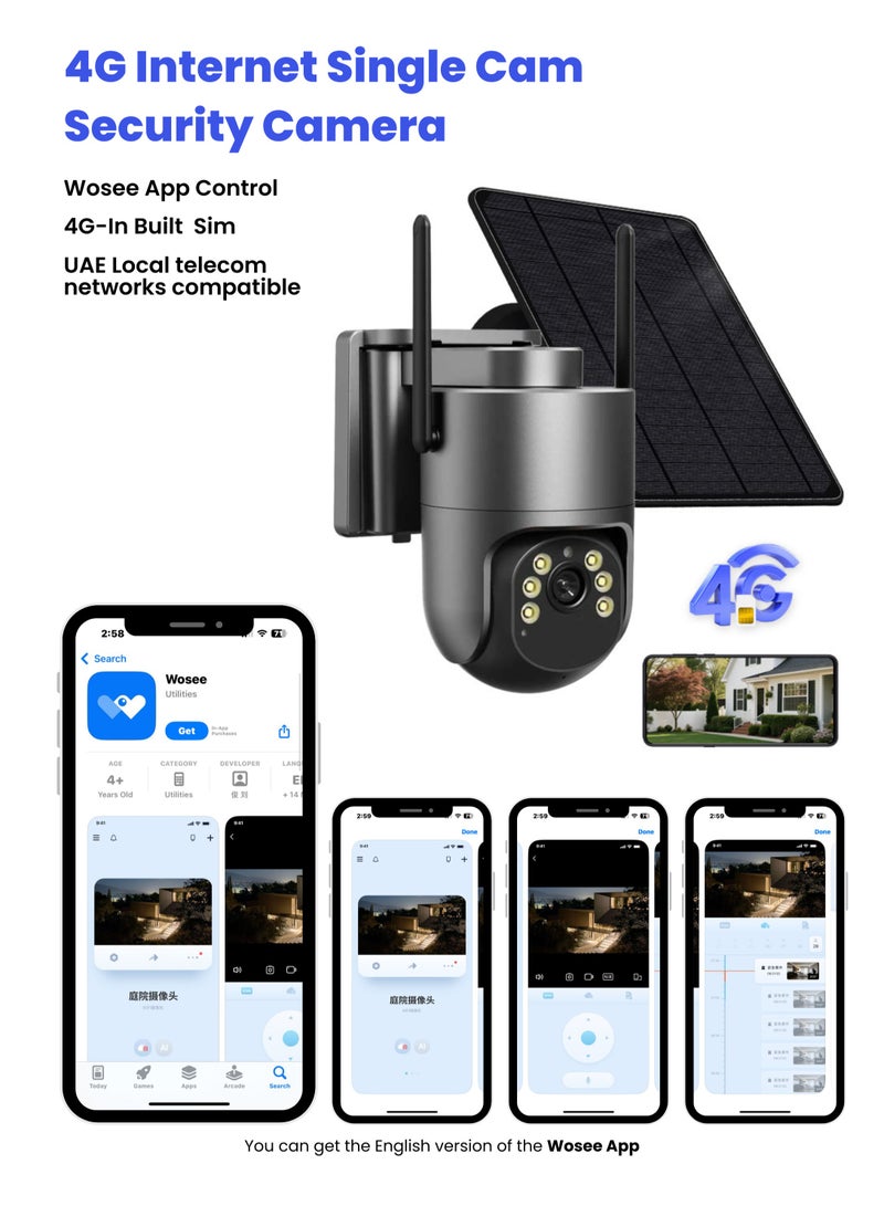 ICAM 365 4G AOV Solar Powered Outdoor Single Cam Security Camera – E-SIM Card Support, Waterproof CCTV with Night Vision, Human Detection, 2-Way Audio, Motion Alerts - Image 3