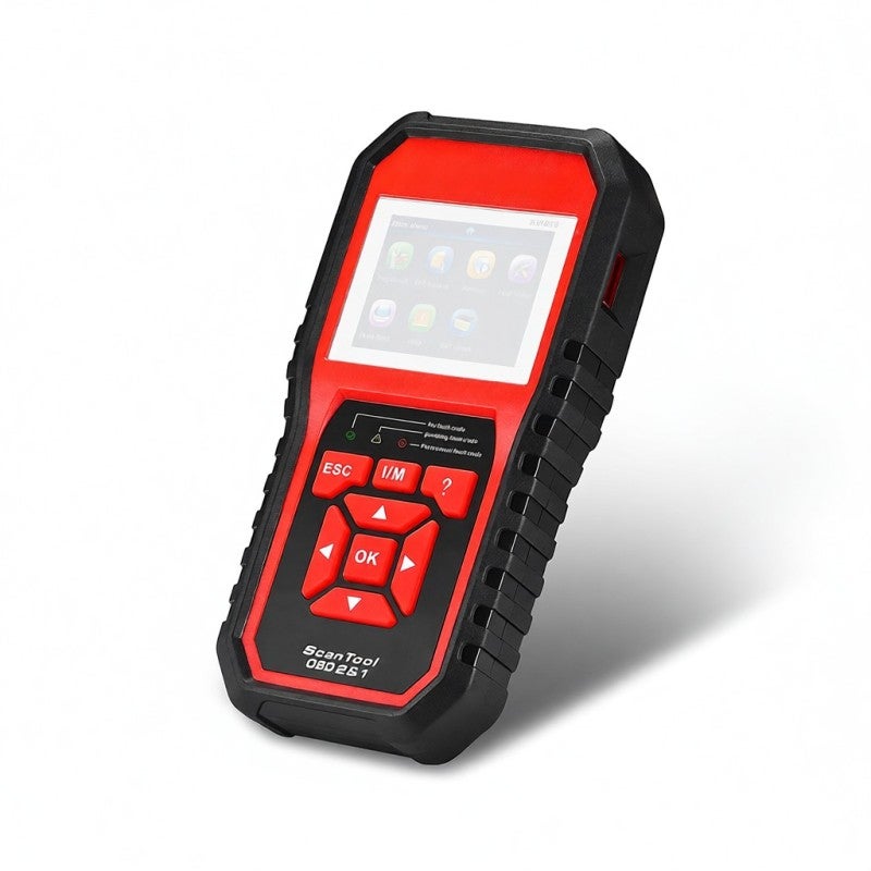 OBD2 Scanner: 8-Language Interface - One-Click I/M Readiness Key Code Reader for Car Diagnostic & Repair with Color LCD Display, Real-Time Battery Monitoring - Image 4
