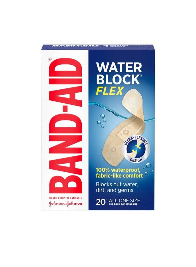 Band-Aid Brand Water Block Flex Adhesive Bandages, All One Size, 20 Count - Image 1
