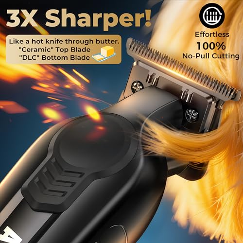 ATVOXIS Hair Trimmer for Men, Trimmers for Barbers, Zero Gapped T Liners Clippers, T Blade Trimmer, Line Up Shape Up Edgers Clippers for Men - Image 2