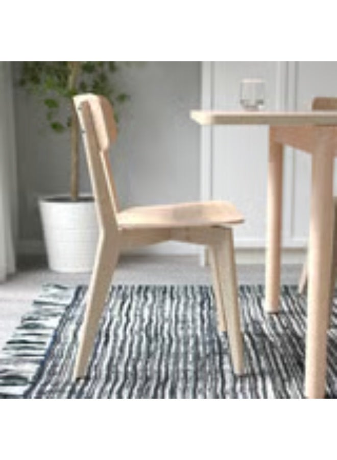 كرسي طعام خشبي – مقعد من خشب الدردار - Image 3