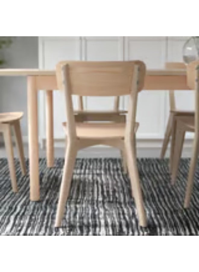 كرسي طعام خشبي – مقعد من خشب الدردار - Image 4