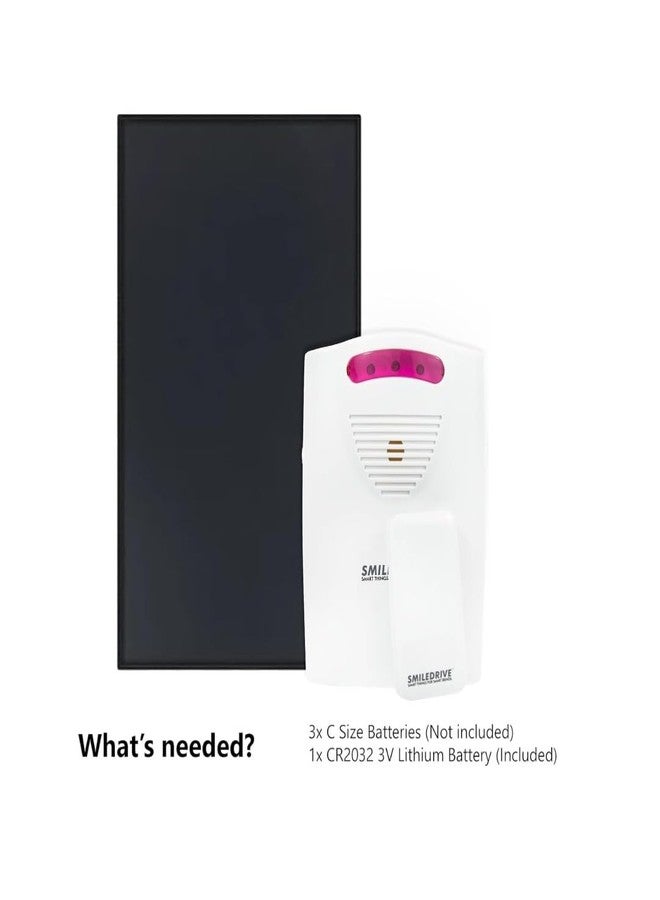 SMILEDRIVE® Door Alarm Security for Home Pressure Mat Alarm System with Chime-Hidden Security for Home Enterance - Image 3