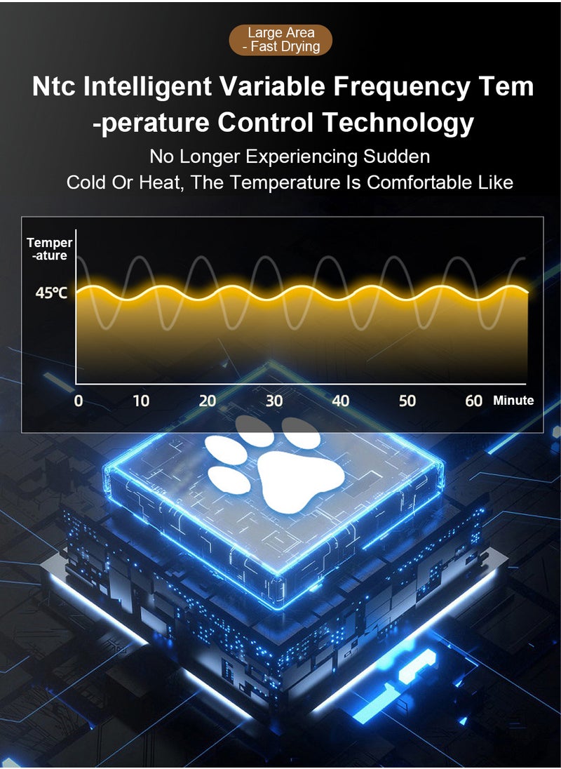 Kidle - Automatic Cat Hair Grooming Dry Box Cat Drying Box Dog Drying Box Pet Drying Cabinet with Smart Temperature Control Pet Hair Dryer for Cats and Dogs - Image 1