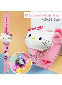Hello Kitty Hello Kitty Cartoon Children's Watch, Children's Watch Toy with Light Effect, Kids Electronic Watch with Music, Flip-top Cartoon Watch for Kids  - Image 2