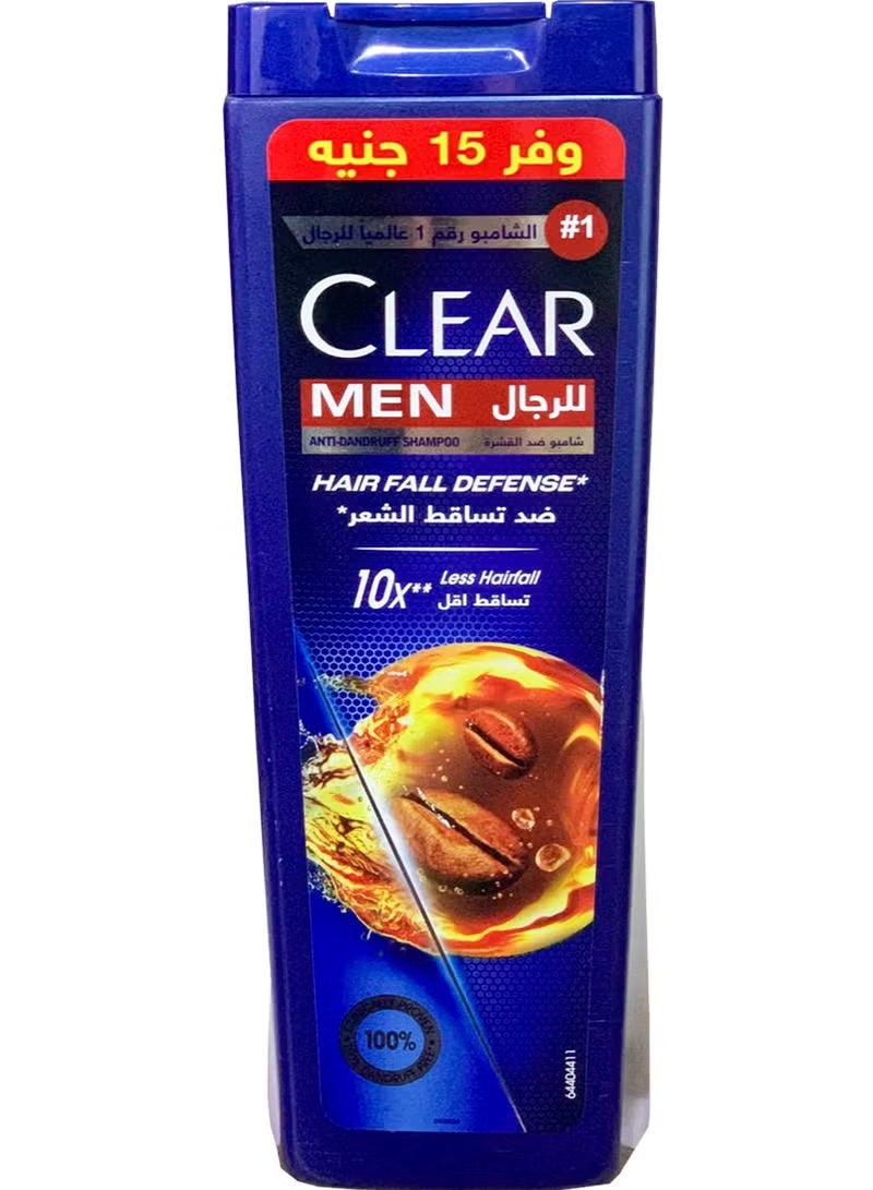 Clear  Anti Dandruff Shampoo Hair Fall Defense With Coffee Beans For Men 360Ml - Image 1