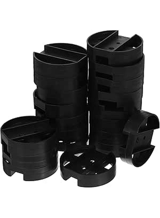 Anti Slip Rubber PC Tower Stand Feet Pads 20pcs Black Computer CPU Holder Under Desk - Image 1
