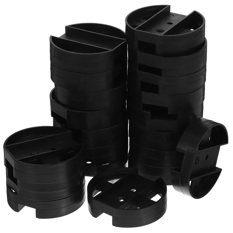 Anti Slip Rubber PC Tower Stand Feet Pads 20pcs Black Computer CPU Holder Under Desk - Image 2