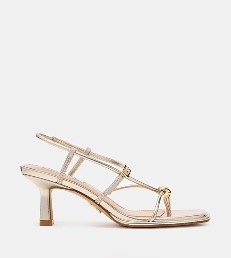 ستيف مادن Jackpots-R Square Toe Slingback Heeled Sandals