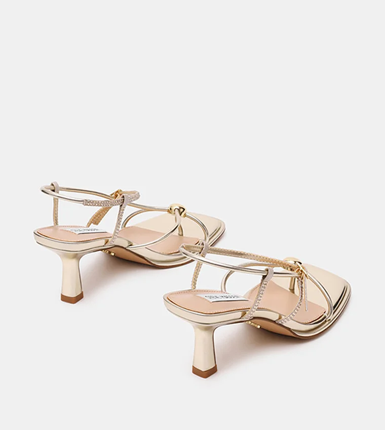 ستيف مادن Jackpots-R Square Toe Slingback Heeled Sandals