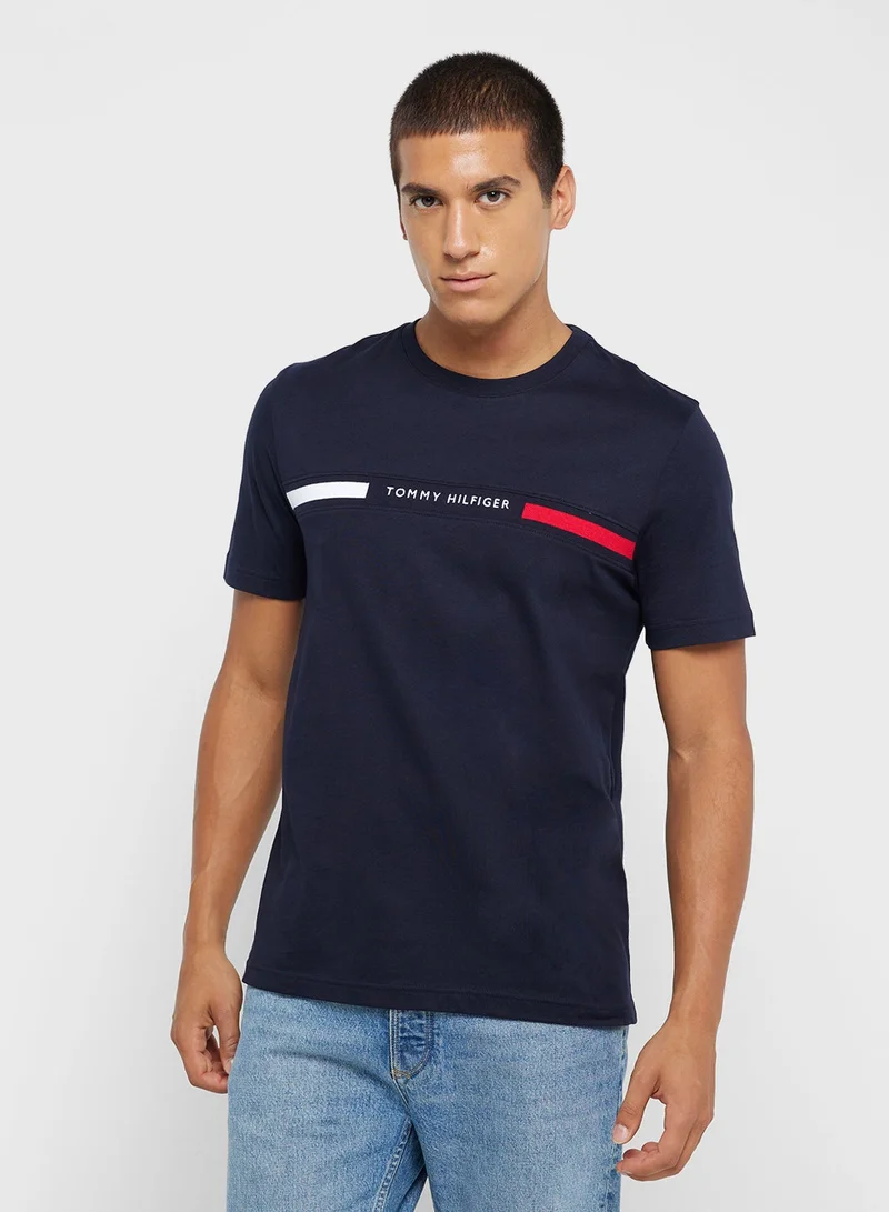 Logo Embroidery Insert Jersey T-Shirt