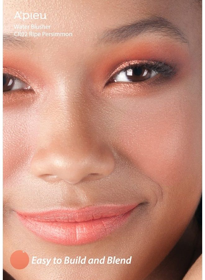 A'Pieu JUICY-PANG WATER BLUSHER (CR02 - Do You Like Persimmon?)- Korean Liquid Blush For Cheeks K Beauty Makeup - Image 3