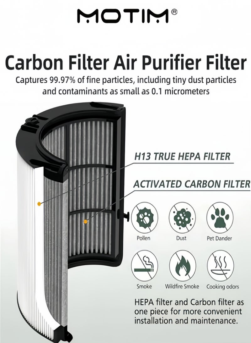 Motim Replacement H13 HEPA + Carbon Filter Air Purifier Filter for Dyson PH01 HP07 HP10 TP07 TP10 TP09 HP09 HP06 TP06 - Image 2